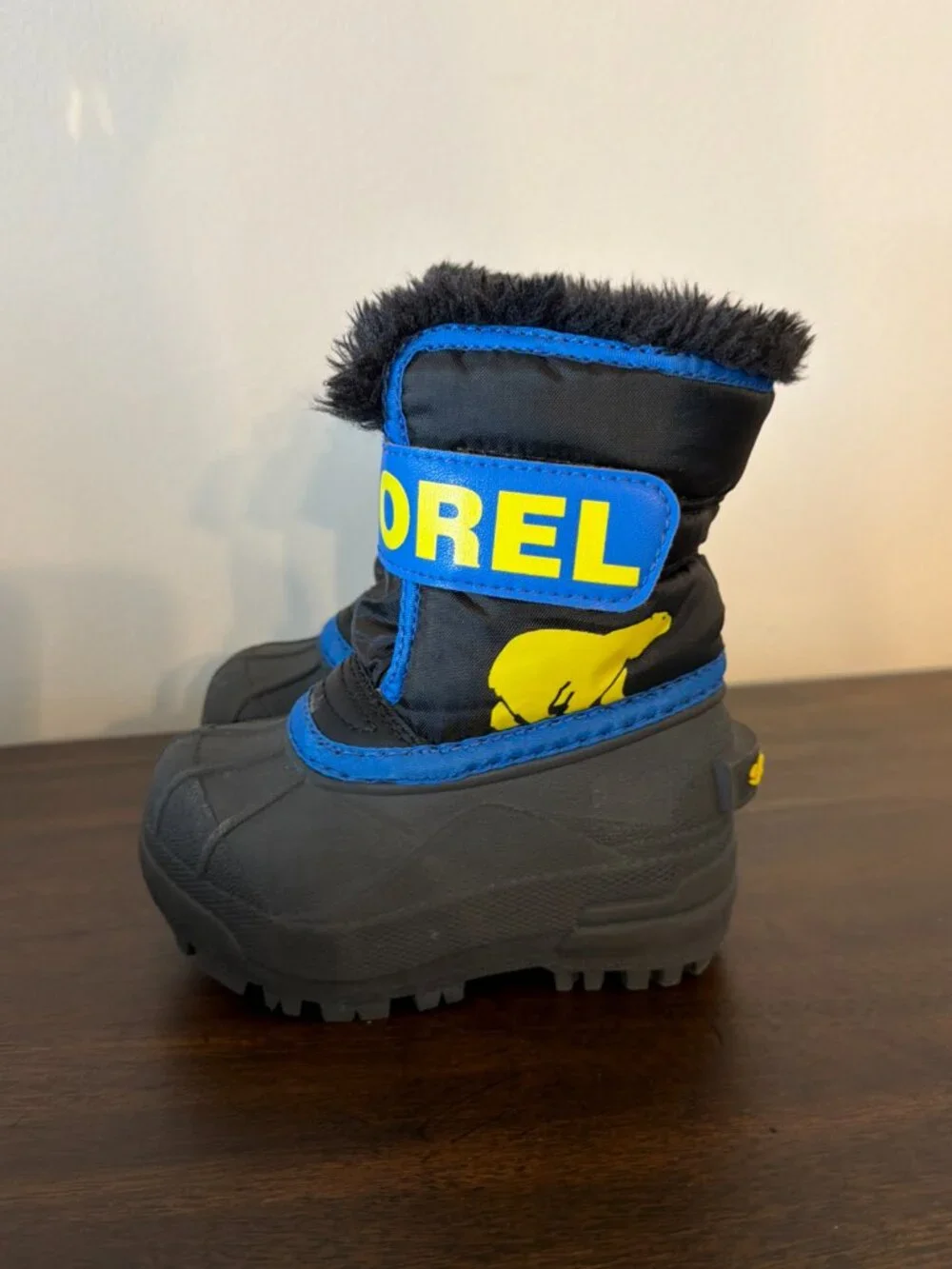 Sorel Boots Kids 5 Toddler Commander Insulated Winter Snow Boot Black NV1960-011